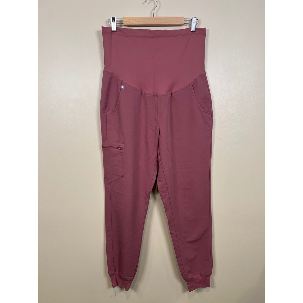 FIGS Zamora Jogger Maternity M Mauve Jogger Cargo Pocket Scrub Pants